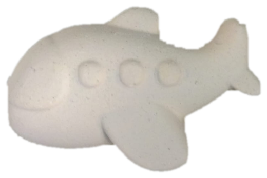Airplane — safed plaster figure