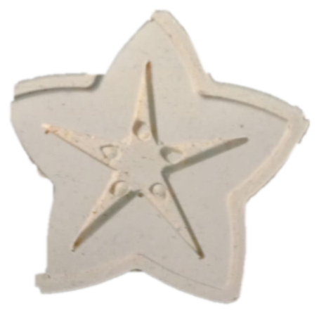 Star — safed plaster figure