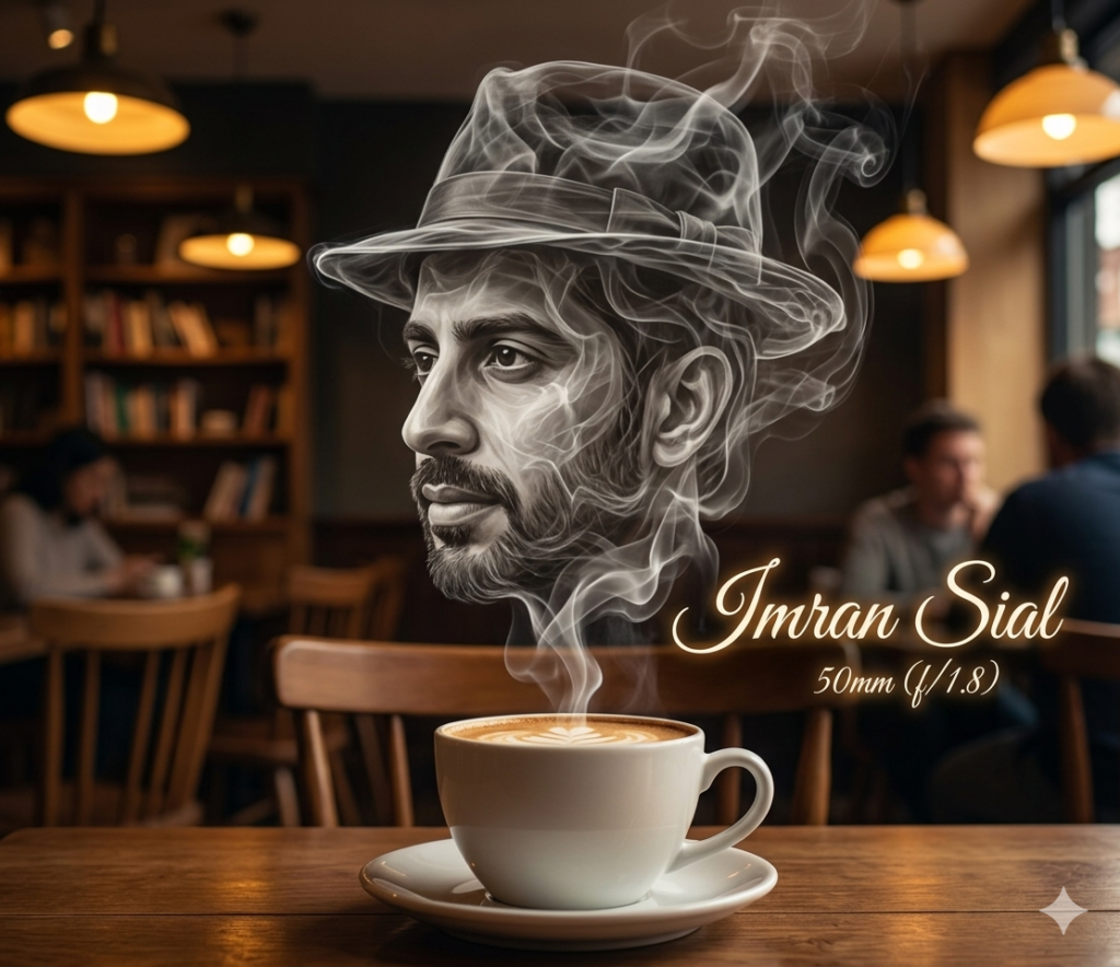 steaming cup of hot coffee