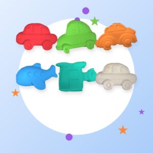 Cars & Vehicles Kit — 6 Figures + 6 Colors