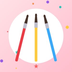 Paint Brush Set (3 Pcs)